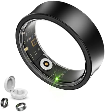 Ultra-Thin Smart Ring For Men & Women, Free Subscription New Fitness Tracker, 24/7 Tracking Of