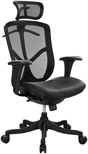 Eurotech Seating Fuzion High Back Swivel Chair, Black