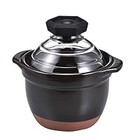 HARIO Rice Kettle with a Glass lid 2-3 go (300-450 Grams) GNR-200