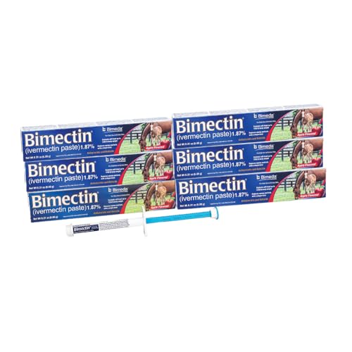 Bimectin (ivermectin Paste 1.87% | Single Dose | Apple Flavored | 6 Pack by Bimectin - Used condition - US$63.97