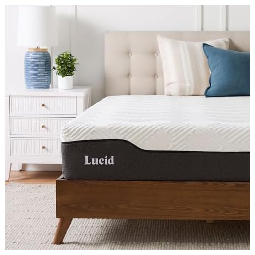 LUCID 12 Inch Full Hybrid Mattress - Bamboo Charcoal and Aloe Vera Infused Memory Foam - Motion Isolating Springs - CertiPUR-US Certified