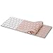 MOSISO Keyboard Cover Compatible with iMac Wireless Magic Keyboard Skin Type Protector, 2015 US Version (MLA22LL/A, A1644), Soft Protective Ultra Thin, Rose Quartz