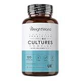 Prebióticos y Probióticos Intestinales con 20 Cepas Bacterianas, 2 Meses de Suministro, 120 Cápsulas - 60 Mil Millones UFC, Con Inulina y FOS en Polvo, Apto para Veganos, Sin Lactosa y Sin OGM