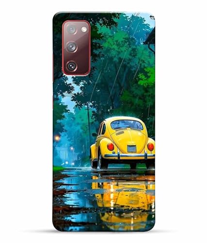 Image of Printed Hard Back Case Cover & Compatible for Samsung Galaxy S20 FE 5G / Samsung S20 FE 5G | Car Painting Art (Multicolor) - D1197