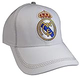  Gorra REAL MADRID Producto Oficial 2017-2018 - Tallaje Junior Niño Clasica BLANCO