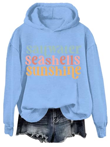 Saltwater Seashells Sunshine Sweatshirt Saltwater Seashells Sunshine Shirt Cute Summer Vacation Beachy Sweatshirt