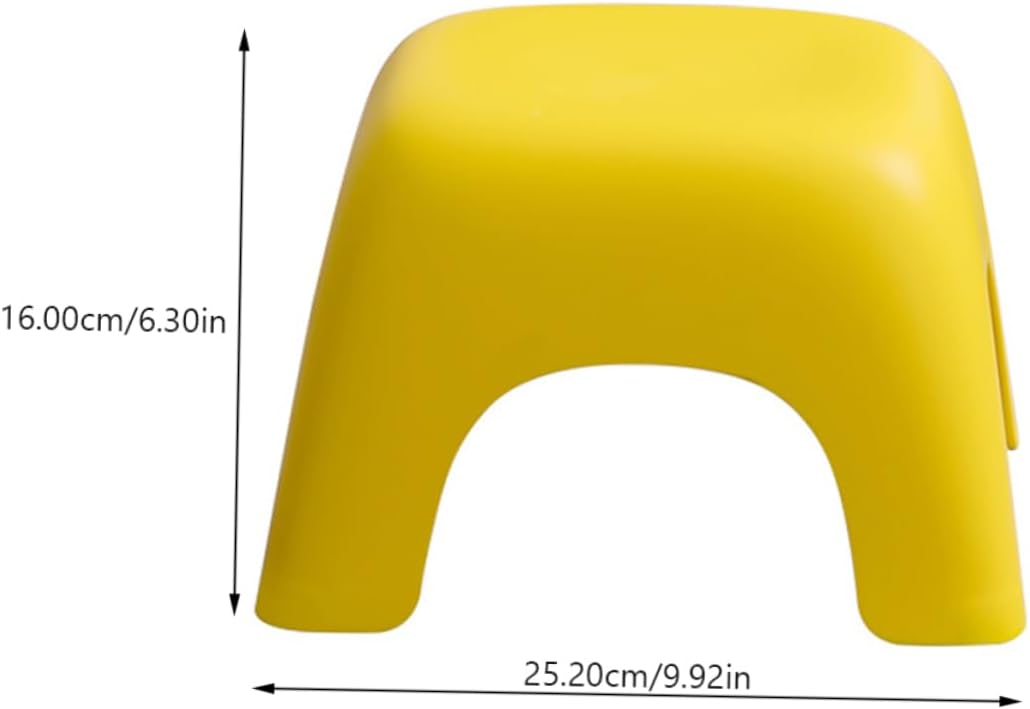 Garneck Small Plastic Skid Footstool Stackable Step Stool for Bathroom Bedroom Living Room Lightweight Non Slip Sitting Stool with Rounded Edges for Home and Kindergarten Use