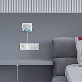 GEEKRIA Acrylic Wall Mount Compatible with Echo Dot 4th with an LED Clock and Alexa Smart Speaker, Speaker Stand Stable Guard Holder (Clear) - Image 5