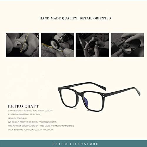 Occffy Blue Light Filter Computer Glasses for UV Blocking Anti Eyestrain Gaming Glasses Anti-Glare Blocker Eyewear Protection for Men Women 5025 (Black)