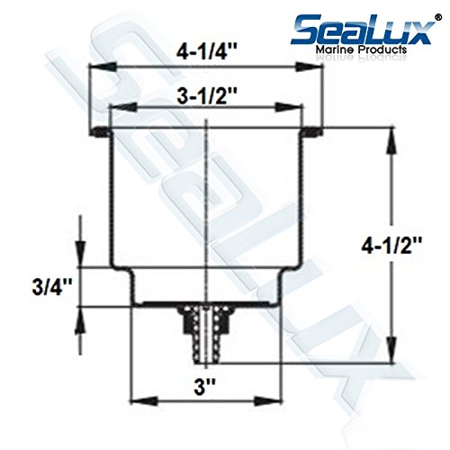 Sealux Marine Boat New Release White Jumbo Cup Drink Holders (Set Of 4) Fit Yeti 30 Oz. Rambler Tumblers And Travel Mugs For Boat, Rv #TOP2