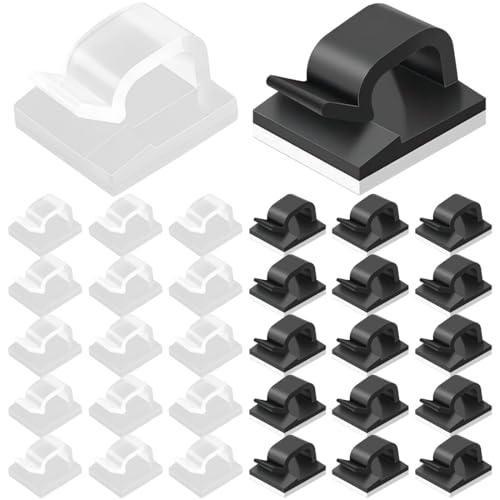 100pcs grapas cable pared, sujeta cables, sujeta cables adhesivo, soportes para cables autoadhesivos, clips para cables, escritorio para abrazaderas de cables, organizador de cables