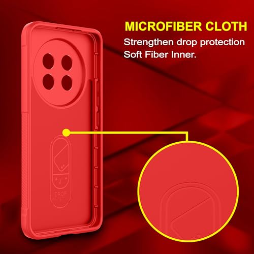 Image of Zapcase Back Case Cover for Realme 13 Pro 5G | Compatible for Realme 13 Pro Back Cover | Liquid Silicon Magic Case with Camera Protection | Red