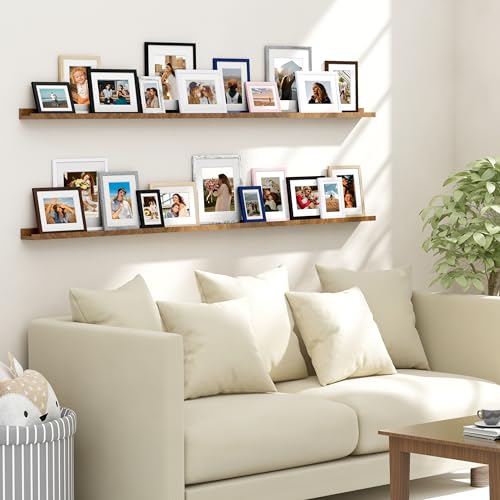 Vittanly 8x10 Picture Frame Set of 4, Display Pictures 5x7 with Mat or 8x10 without Mat, Engineered Wood with Shatter Resistant Plexiglass, Wall Gallery Photo Frames for Wall or Tabletop, Black by Vittanly - Image 5