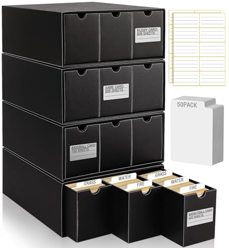 Kitoyz 8000+Trading Card Storage Boxes with 50 Card Storage Box