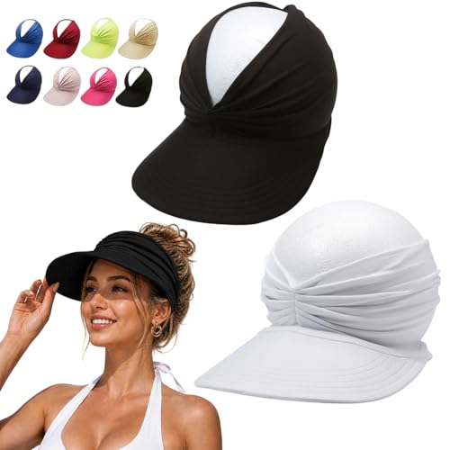 Visera deportiva ligera plegable para mujer