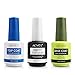 Produktbild 15ML Gel-Nagellack matt und glänzend Top Base Coat Gel Set (3PCS), Kein Wisch UV/LED Sock Off Unterlack Überlack, Glänzender Effekt Schnelltrocknend Strapazierfähiger Nagellack