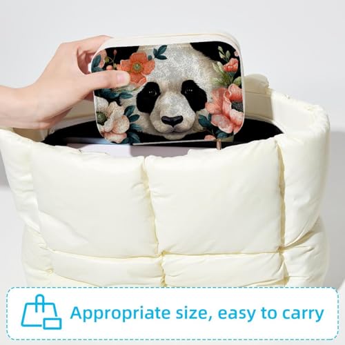 Boîte à bijoux de voyage panda pour bagues et colliers