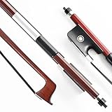 VINGOBOW Brazilwood Viola Bow For 14'-17' Violas Full Size 74.5cm Ebony Frog Natural Mongolian Black Horsehair Well Balanced Sweet Tone