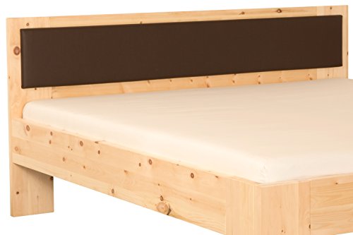 MeinMassivholz Bett Egholm aus Zirbe | Mit Kopfteil braun 200 x 200 cm - B018PJBVXM MeinMassivholz Bett Egholm aus Zirbe | Mit Kopfteil braun 200 x 200 cm