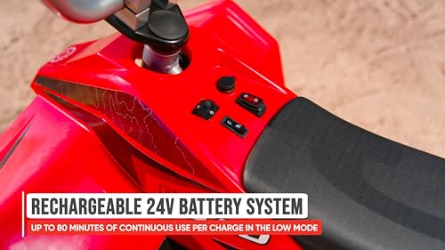 Razor Dirt Quad – 24V Electric 4-Wheeler Ride-On for Kids 8+, Twist-Grip Variable-Speed Acceleration Control, Up to 8 MPH, Forward/Reverse Drive Mode by Razor - Image 5