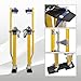 TBAPFS Drywall Stilts 24-40 Inch Height Adjustable Lifts Aluminum Tool for Painting Finishing Pruning Branches Cleaning - Yellow (24