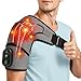 Schultermassagegerät Triple, Nacken Schulter Massagegerät Gerät mit Vibration & Wärme, 5000mAh Schulterbandage Schultergurt Muttertagsgeschenk Vatertagsgeschenk für Zuhause Büro