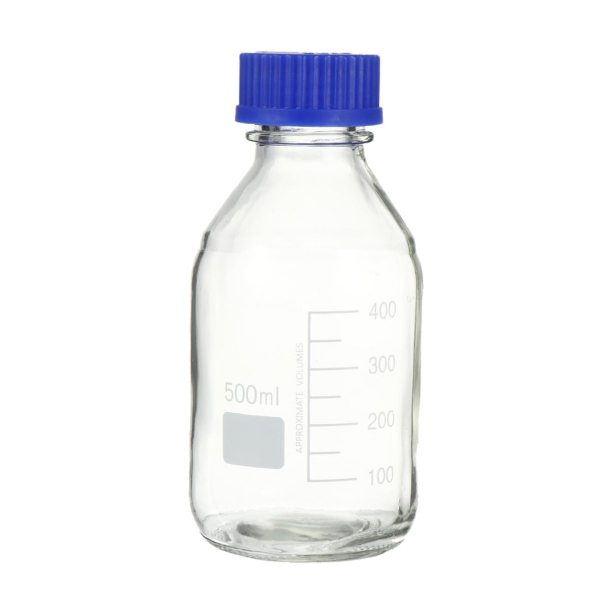 Garneck 1Pc Glass Bottle with Calibration Markings Sample Container for Lab Use Assorted Measurement for Chemicals and Liquids