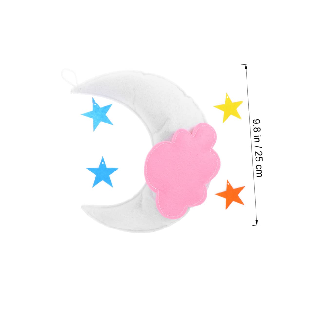 MAGICLULU 2 Piezas Decoración Musical Nube Estrella Móvil Cuna De Niño Teléfono Inteligente Nubes Colgando Decoraciones Móvil De Cuna Estrellas Cuna De Juguete Cuna Móvil Las Nubes