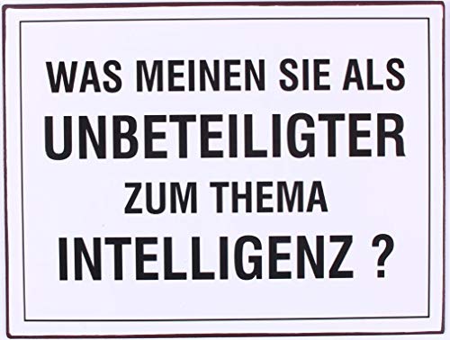 Sign - Was meinen sie als unbeteiligter, Metal, Painted