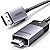 UGREEN DisplayPort to HDMI Cable 8K@60Hz 4K@240Hz Active DP 1.4 to 2.1 Cord Unidirectional HDR, Dolby Bundle with HDMI 2.1 Cable 48Gbps 6.6FT, Certified Ultra High Speed Cord Aluminum 8K