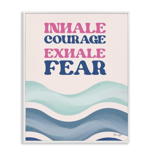 Motivational Coastal Typography, 16 x 20 Inch Framed Giclée Print