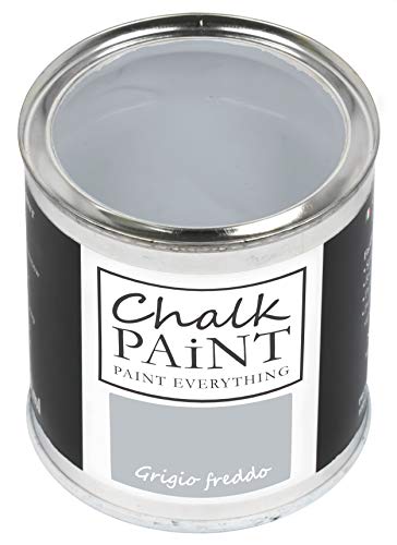 CHALK PAINT EVERYTHING Grigio Freddo 250 ml - SENZA CARTEGGIARE Colora Facilmente Tutti i Materiali
