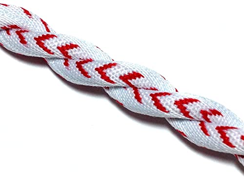 Cebuy 2 Rope Braided Tornado Titanium Sport Baseball Necklace 18" (White) #TOP1