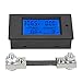 PEACEFAIR PZEM-051 LCD Display DC 6.5-100V Digital Electric Power Energy Voltage Current Meter Power Energy Battery Monitor Amperage Meter Gauge with Built-in Shunt(50A Shunt)