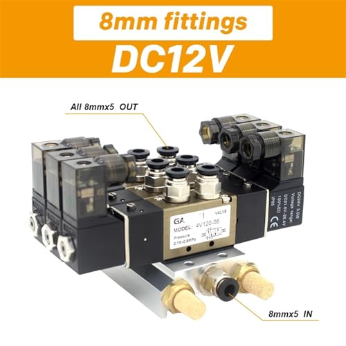 Électrovanne AC110V 4V120-06 permettant de centraliser les commandes pneumatiques sans fuite - 3