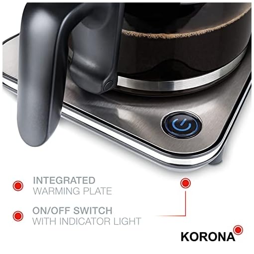 Korona 10295 Kaffeemaschine | Edelstahl | Schwallbrühverfahren I 1,25 liters I 1800 Watt – Bild 5