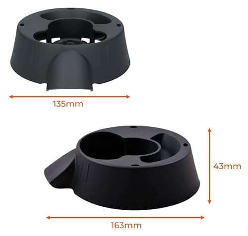 Miniatura 4 de Recamania Anillo Base De Vaso Para Robot De Cocina Para Thermomix Tm31 Bimby Adaptable - Medidas: 163x135x43 Mm