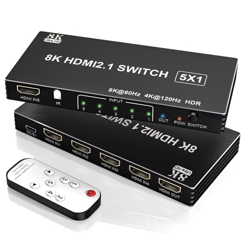 Commutateur HDMI 8K v2.1 performant avec gestion HDR10+ et audio haute fidélité