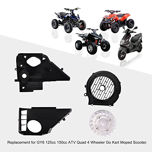 Goofit Air Director Cooling Fan Cover Assembly For Gy6 125Cc 150Cc Atv Quad 4 Wheeler Go Kart Moped Scooter #TOP4