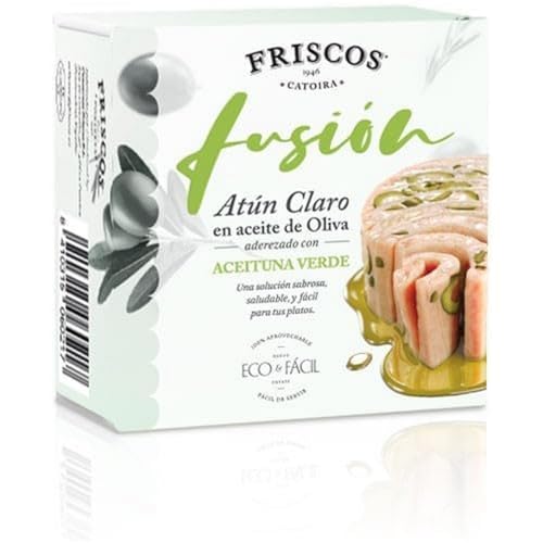 FRISCOS Atún Claro con aceitunas verdes en aceite de oliva 16 unidades