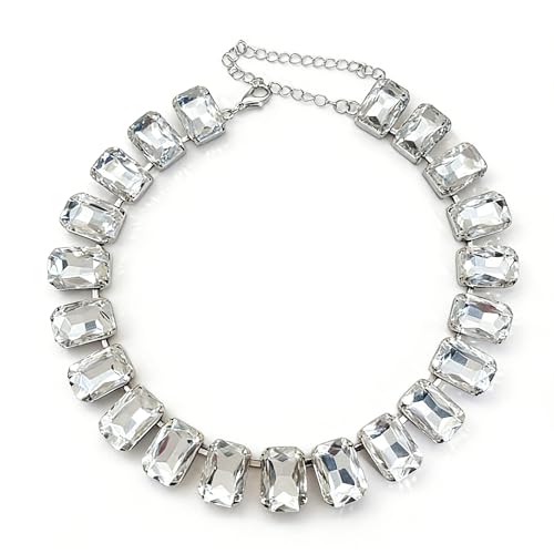Supra Diamanto Oversized Octagon Crystal Choker