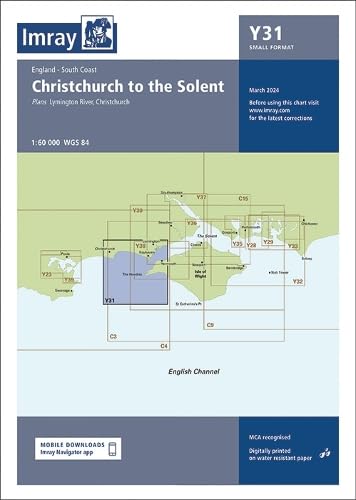 Imray Chart Y31: Christchurch to the Solent (Small Format) (Y Charts): 31: England South Coast