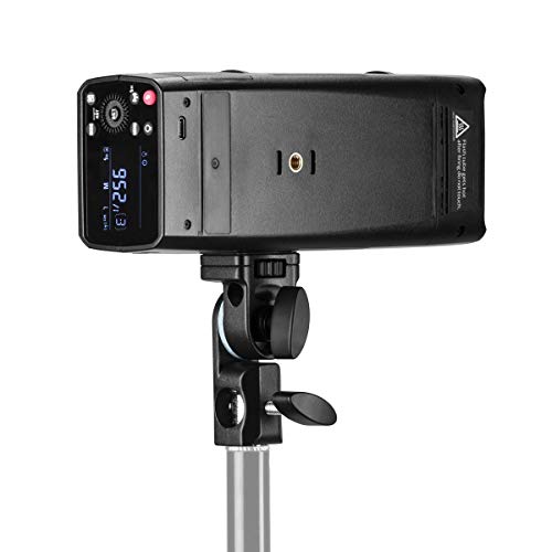 Flashpoint Evolv 200 Pro Ttl Pocket Flash Kit (Ad200 Pro) - Glow Ez Lock Collapsible Silver Beauty Dish (34In), Glow Handheld Grip S-Type Bracket Bowens Mount Holder For Speedlite Flash Softbox #TOP6