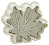 Ateco Shaped Leaf Plunger Cutter, 2 by 2-Inch, White