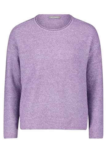Betty & Co Damen Strickpullover mit Rundhalsausschnitt 42, Pastel Crocus Melange