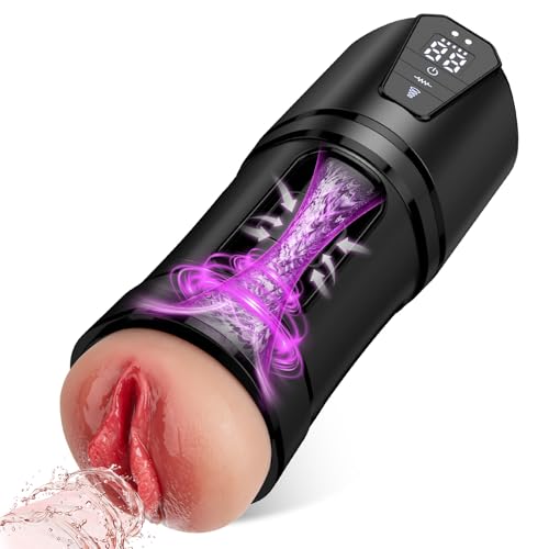 IPX7 Waterproof Male Masturbator with 10 Vibration Modes