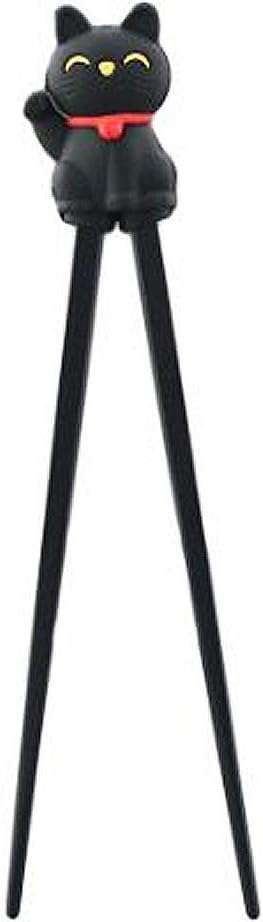 Happy Sales HSTC-LKCBLK Training Chopsticks Happy Sales Training Chopsticks Black Cat