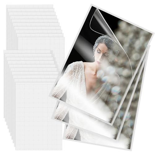 GLSTOY Hojas Laminado Frío Autoadhesivas A6 6 Pulgadas 50 Piezas para Fotos y Scrapbooking en Proyectos Creativos
