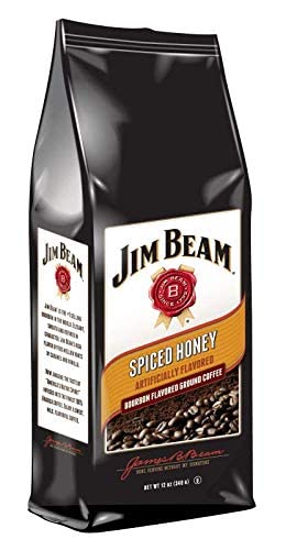 Jim Beam Spiced Honey Bourbon Flavored Ground Coffee - 12 Ounce Bag #TOP6