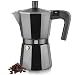 Produktbild Magefesa Kenia Noir - Espressokocher Schwarz 3 Tassen, Emailliertes Aluminium, Für Gas, Glaskeramik- und Elektroherde, NICHT FÜR INDUKTION GEEIGNET